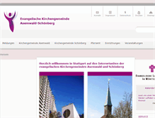 Tablet Screenshot of evkirche-asemwald-schoenberg.de